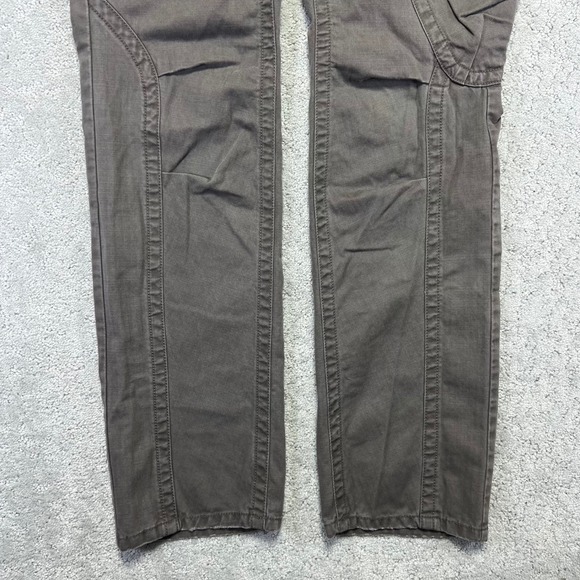 Eddie Bauer Cargo Pants Womens Size 8 Brown Cotton Utility Outdoor Low Rise - Picture 6 of 14